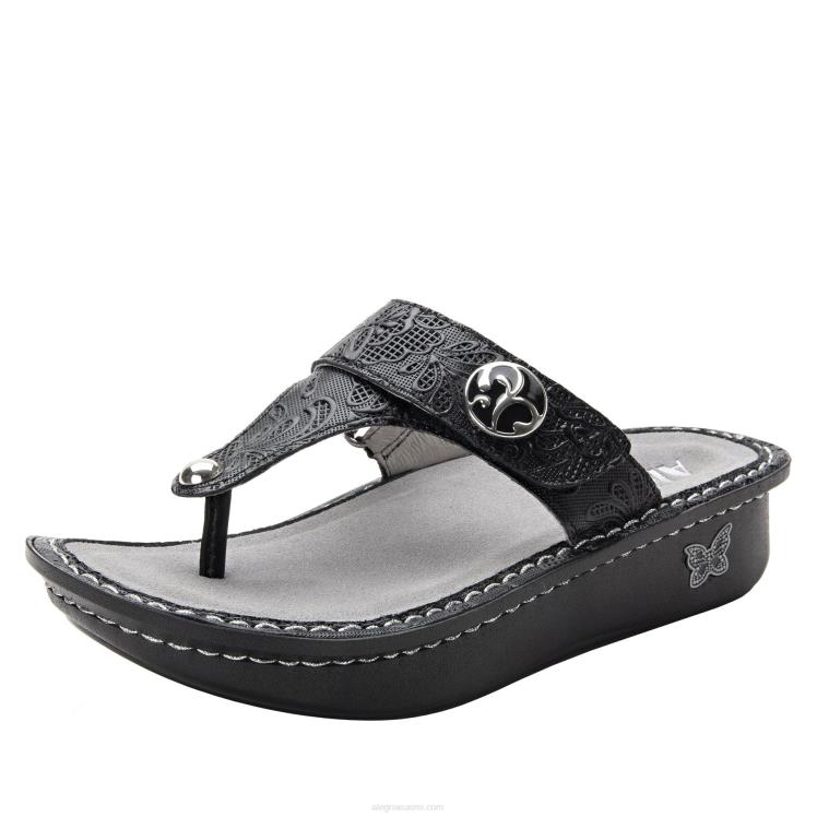 carina hello doily musta sandaali Alegria F8N2B42